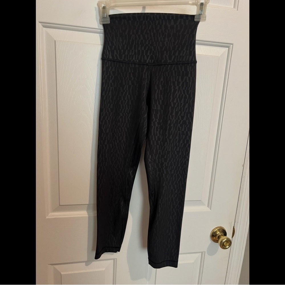 lululemon athletica Black Textured Leggings